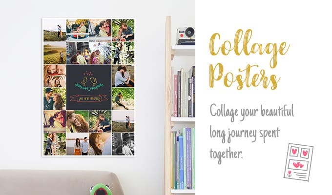 Collage Posters - Collage your beautiful long journey spent together.