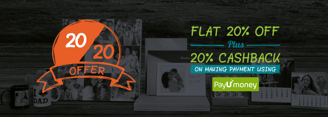 For 160/-(20% Off) Get Flat 20% off + Extra 20% cashback via payumoney at Zoomin