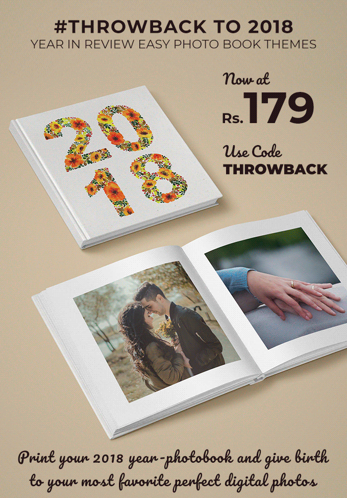 Easy Photo Book with new Yearbook Covers at Rs.179. Use code - THROWBACK.