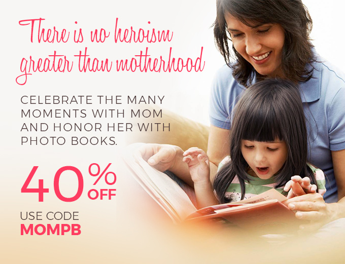 There is no heroism greater than motherhood. Celebrate the many moments with mom and honor her with photo books.