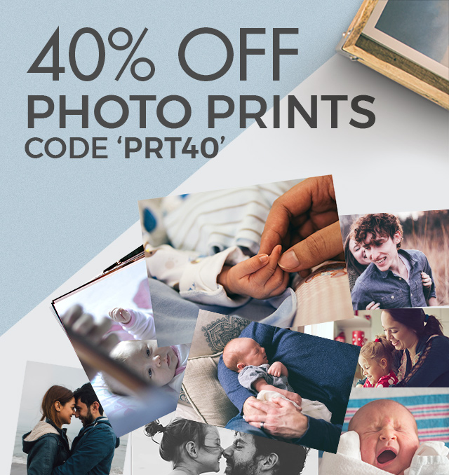PHOTO PRINTS at 40% OFF Use Code - PRT40.