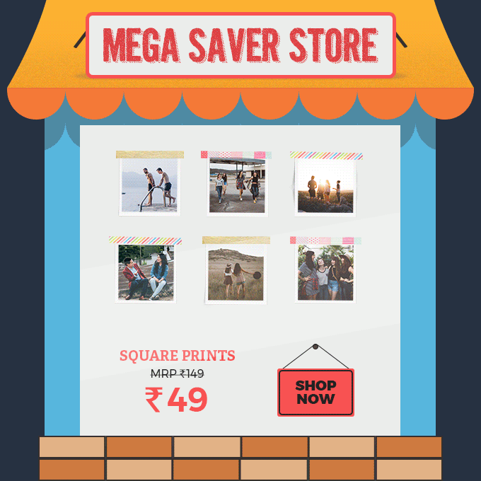 Mega Saver Store. Photo Gifts starting at Rs.129.