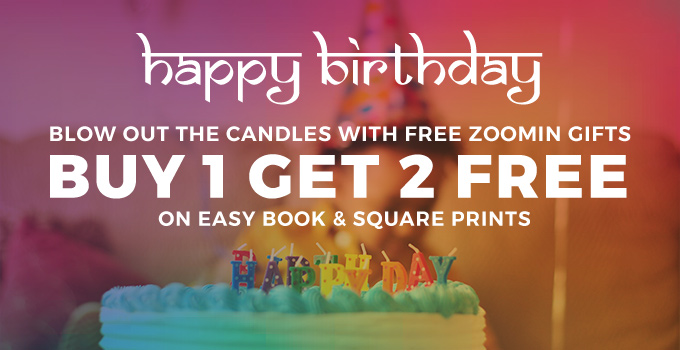 BUY ONE GET TWO FREE on Easy Book & Square Prints.