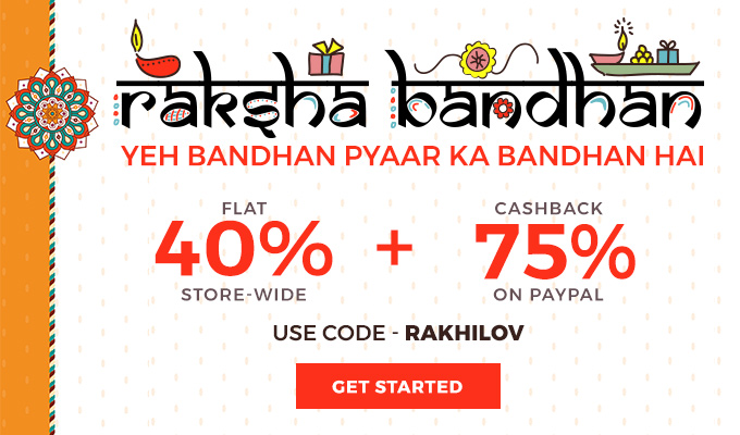 40% Off Storewide + 75% PayPal CashBack. Code- RAKHILOV